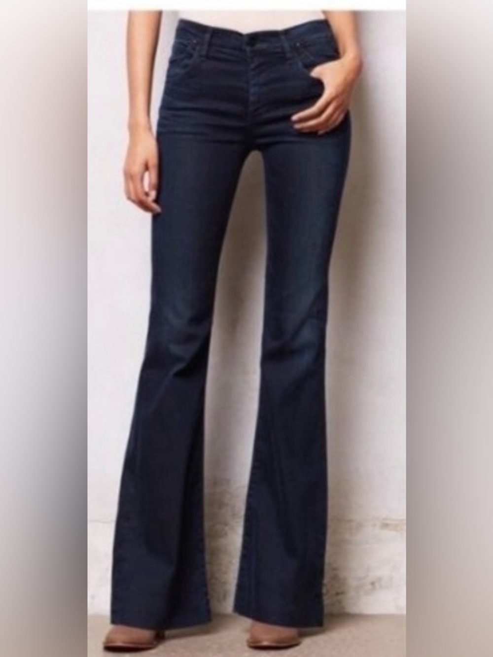 Citizens of Humanity #251 High Rise Wide Leg Jean In Dark Wash Flare Cotton VTG